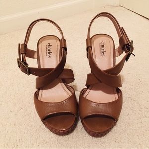 Charles David brown wedges